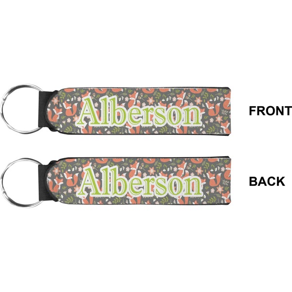 Fox Trail Floral Wristlet (Front + Back)