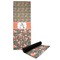 Fox Trail Floral Yoga Mat with Black Rubber Back Full Print View
