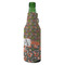 Fox Trail Floral Zipper Bottle Cooler - ANGLE (bottle)