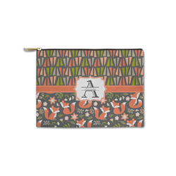 Fox Trail Floral Zipper Pouch - Small - 8.5"x6" (Personalized)