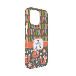 Fox Trail Floral iPhone Case - Plastic - iPhone 13 Mini (Personalized)