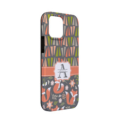 Fox Trail Floral iPhone Case - Rubber Lined - iPhone 13 Mini (Personalized)