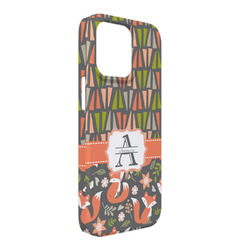 Fox Trail Floral iPhone Case - Plastic - iPhone 13 Pro Max (Personalized)