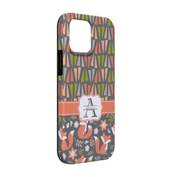Fox Trail Floral iPhone Case - Rubber Lined - iPhone 13 Pro (Personalized)
