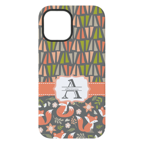 Fox Trail Floral iPhone 15 Pro Max Tough Case - Back