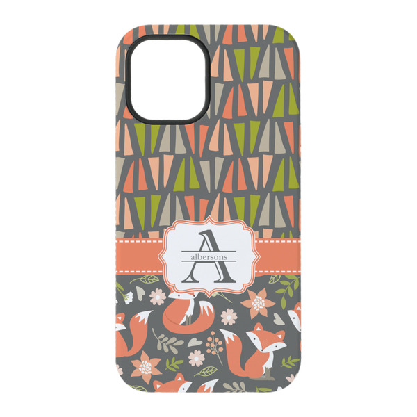 Fox Trail Floral iPhone 15 Pro Tough Case - Back