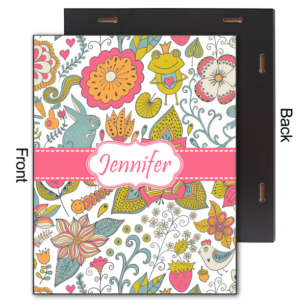 Wild Garden 11x14 Wood Print - Front & Back View