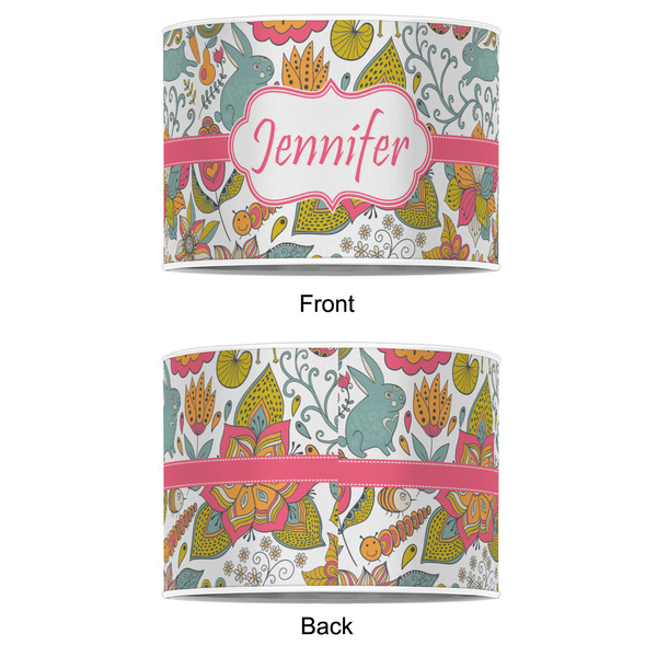 Wild Garden 12" Drum Lampshade - APPROVAL (Poly Film)