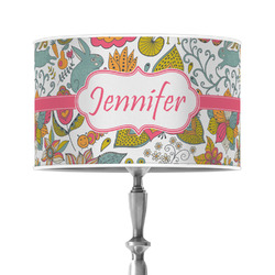Wild Garden 12" Drum Lamp Shade - Poly-film (Personalized)