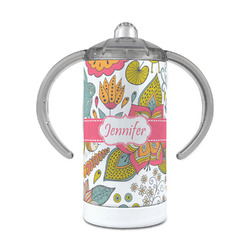 Wild Garden 12 oz Stainless Steel Sippy Cup (Personalized)