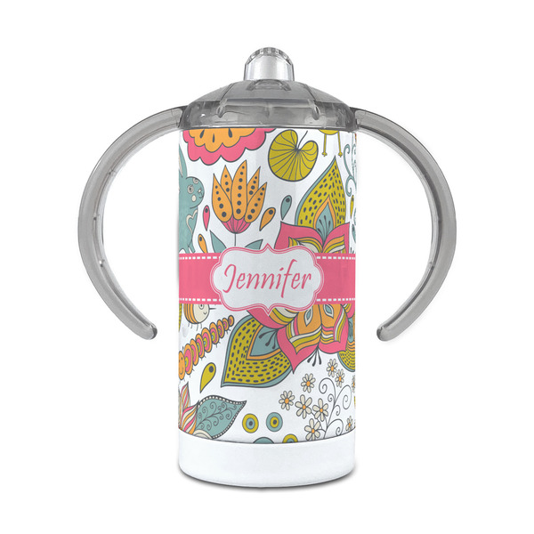 Custom Wild Garden 12 oz Stainless Steel Sippy Cup (Personalized)