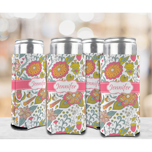 Wild Garden 12oz Tall Can Sleeve - Set of 4 - LIFESTYLE