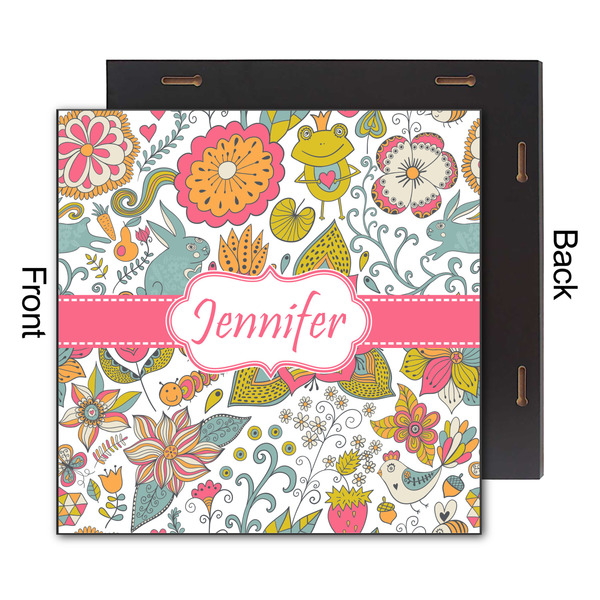 Wild Garden 12x12 Wood Print - Front & Back View