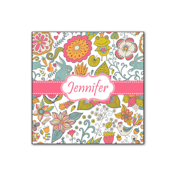 Custom Wild Garden Wood Print - 12x12 (Personalized)
