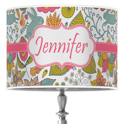 Wild Garden 16" Drum Lamp Shade - Poly-film (Personalized)