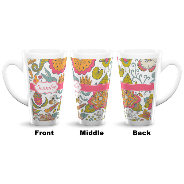 Wild Garden 16 Oz Latte Mug - Approval