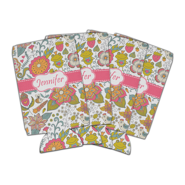 Custom Wild Garden Can Cooler (16 oz) - Set of 4 (Personalized)