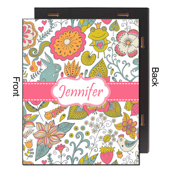 Wild Garden 16x20 Wood Print - Front & Back View