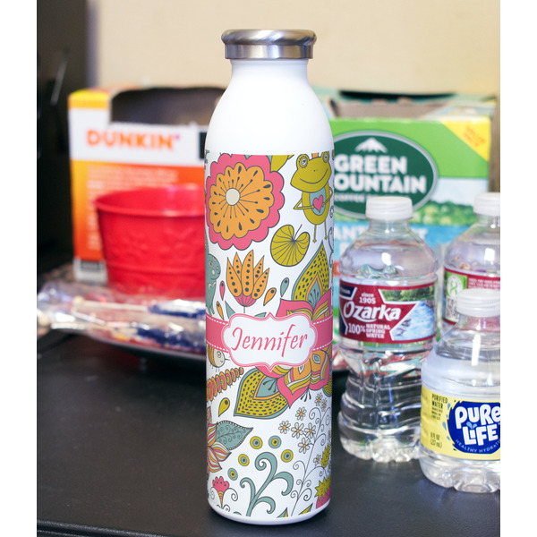 Wild Garden 20oz Water Bottles - Full Print - In Context