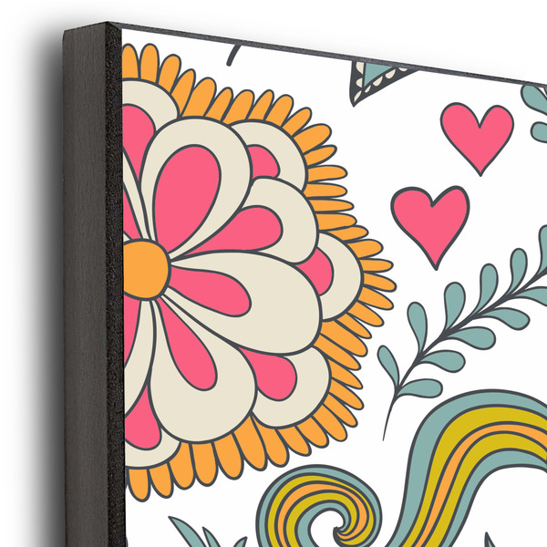 Wild Garden 20x24 Wood Print - Closeup