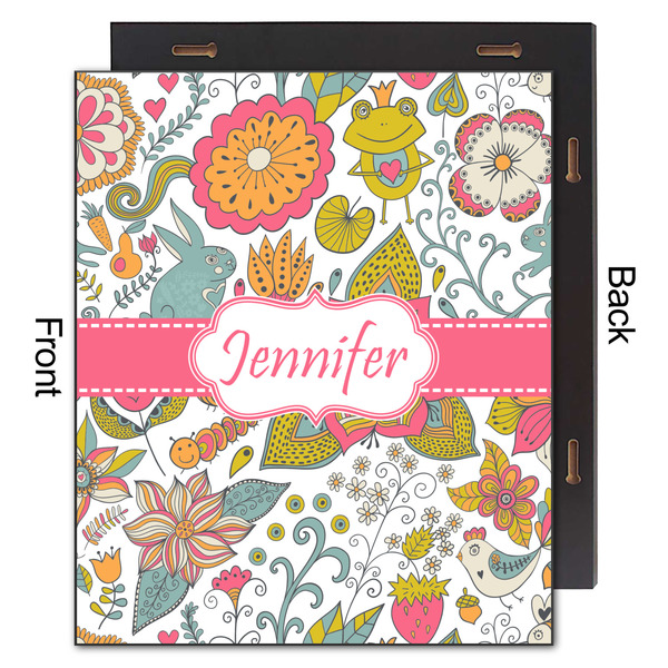 Wild Garden 20x24 Wood Print - Front & Back View