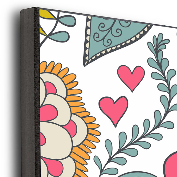 Wild Garden 20x30 Wood Print - Closeup