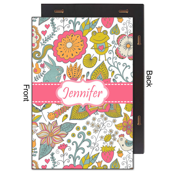 Wild Garden 20x30 Wood Print - Front & Back View