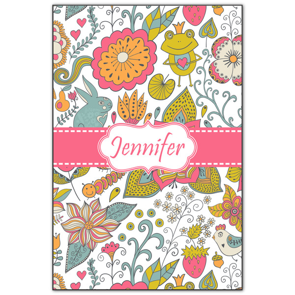 Custom Wild Garden Wood Print - 20x30 (Personalized)