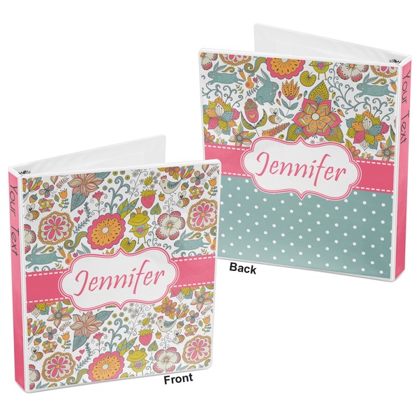 Wild Garden 3-Ring Binder Front and Back