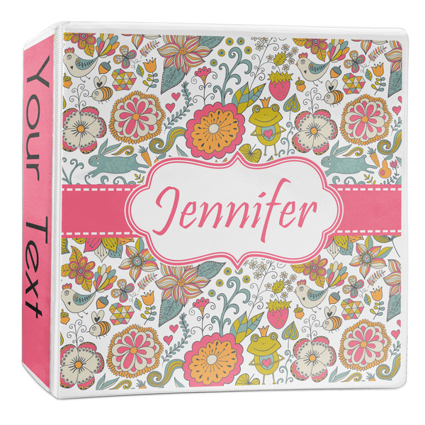 Custom Wild Garden 3-Ring Binder - 2 inch (Personalized)