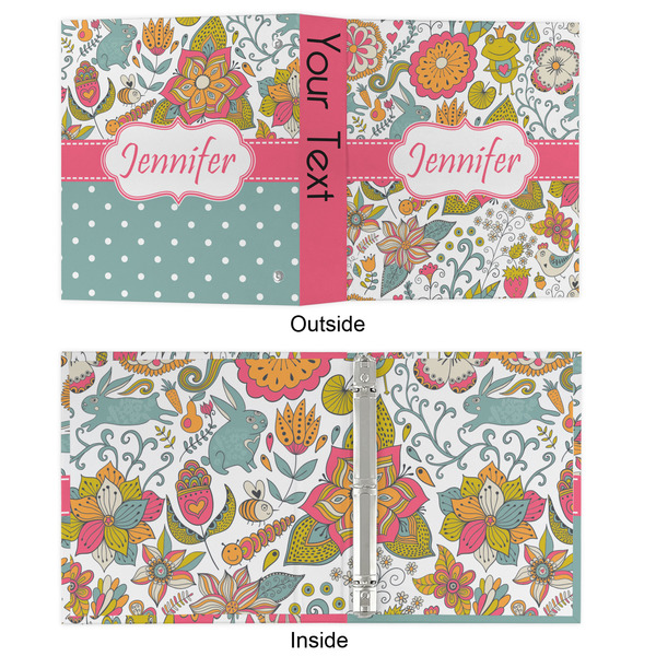 Wild Garden 3 Ring Binders - Full Wrap - 1" - APPROVAL