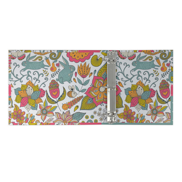 Wild Garden 3 Ring Binders - Full Wrap - 2" - OPEN INSIDE