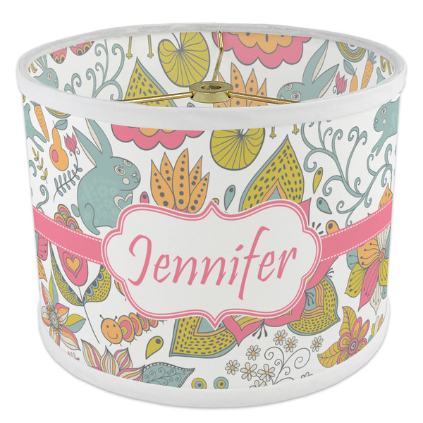 Wild Garden 8" Drum Lampshade - ANGLE Poly-Film
