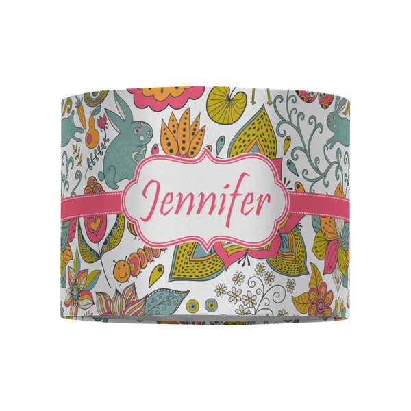 Wild Garden 8" Drum Lampshade - FRONT (Fabric)