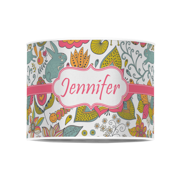 Wild Garden 8" Drum Lampshade - FRONT (Poly Film)