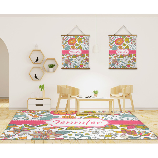 Wild Garden 8'x10' Indoor Area Rugs - IN CONTEXT