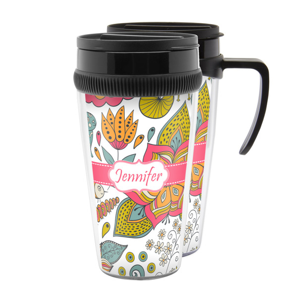 Custom Wild Garden Acrylic Travel Mug (Personalized)