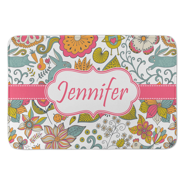 Custom Wild Garden Anti-Fatigue Kitchen Mat (Personalized)