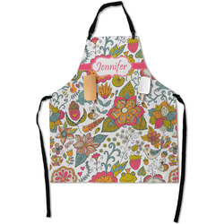 Wild Garden Apron With Pockets w/ Name or Text