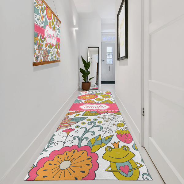 Wild Garden Area Rug Sizes - In Context (vertical)