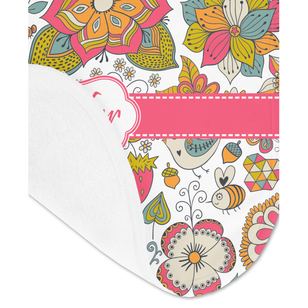 Wild Garden Baby Bib - AFT detail