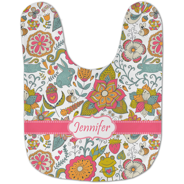 Wild Garden Baby Bib - AFT flat