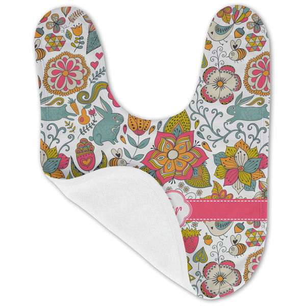 Wild Garden Baby Bib - AFT folded