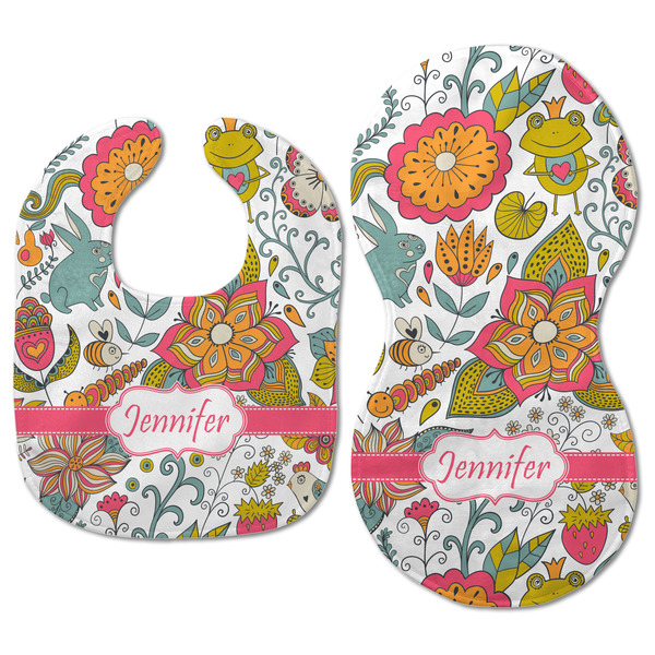 Wild Garden Baby Bib & Burp Set - Approval (new bib & burp)