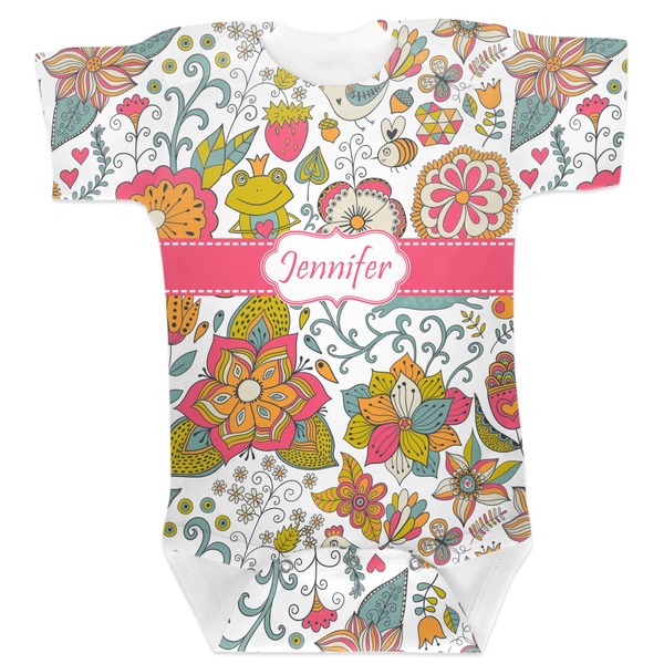 Custom Wild Garden Baby Bodysuit 3-6 (Personalized)