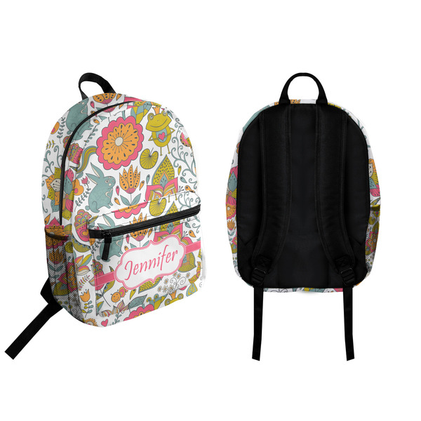 Wild Garden Backpack front and back - Apvl