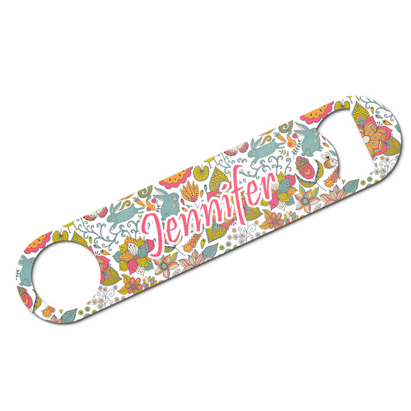Custom Wild Garden Bar Bottle Opener w/ Name or Text