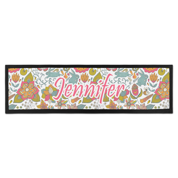 Custom Wild Garden Bar Mat - Large (Personalized)