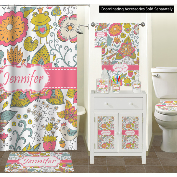 Wild Garden Bathroom Scene