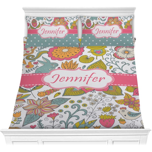 Custom Wild Garden Comforter Set - Full / Queen (Personalized)